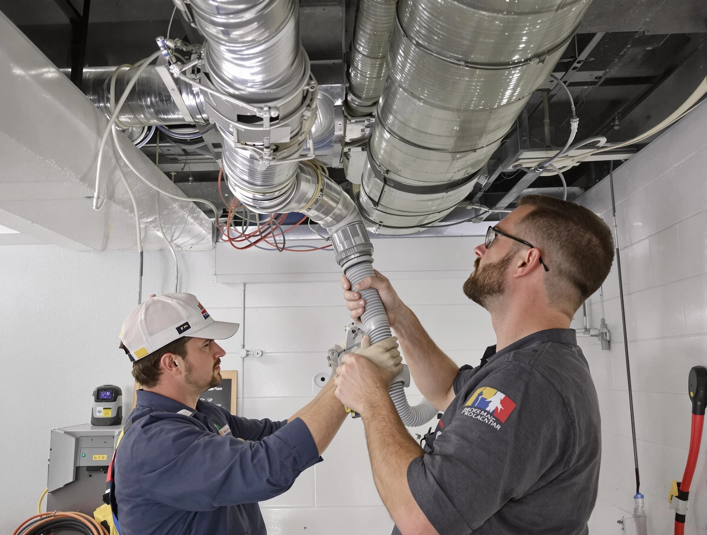 Fountain Hills Air Duct Cleaning technician performing thorough AC duct cleaning in Fountain Hills