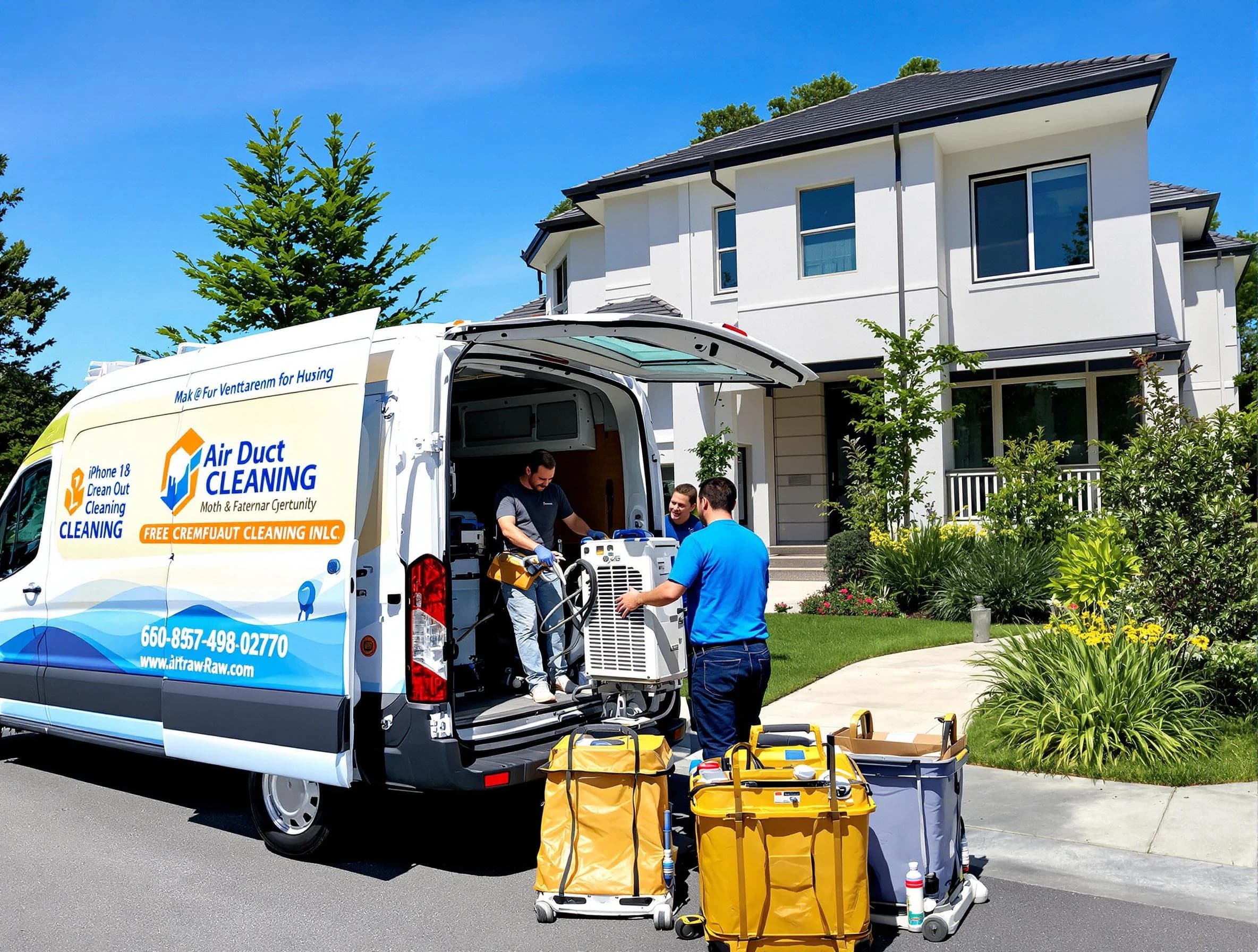 Fountain Hills Air Duct Cleaning technician performing professional air duct cleaning in Fountain Hills