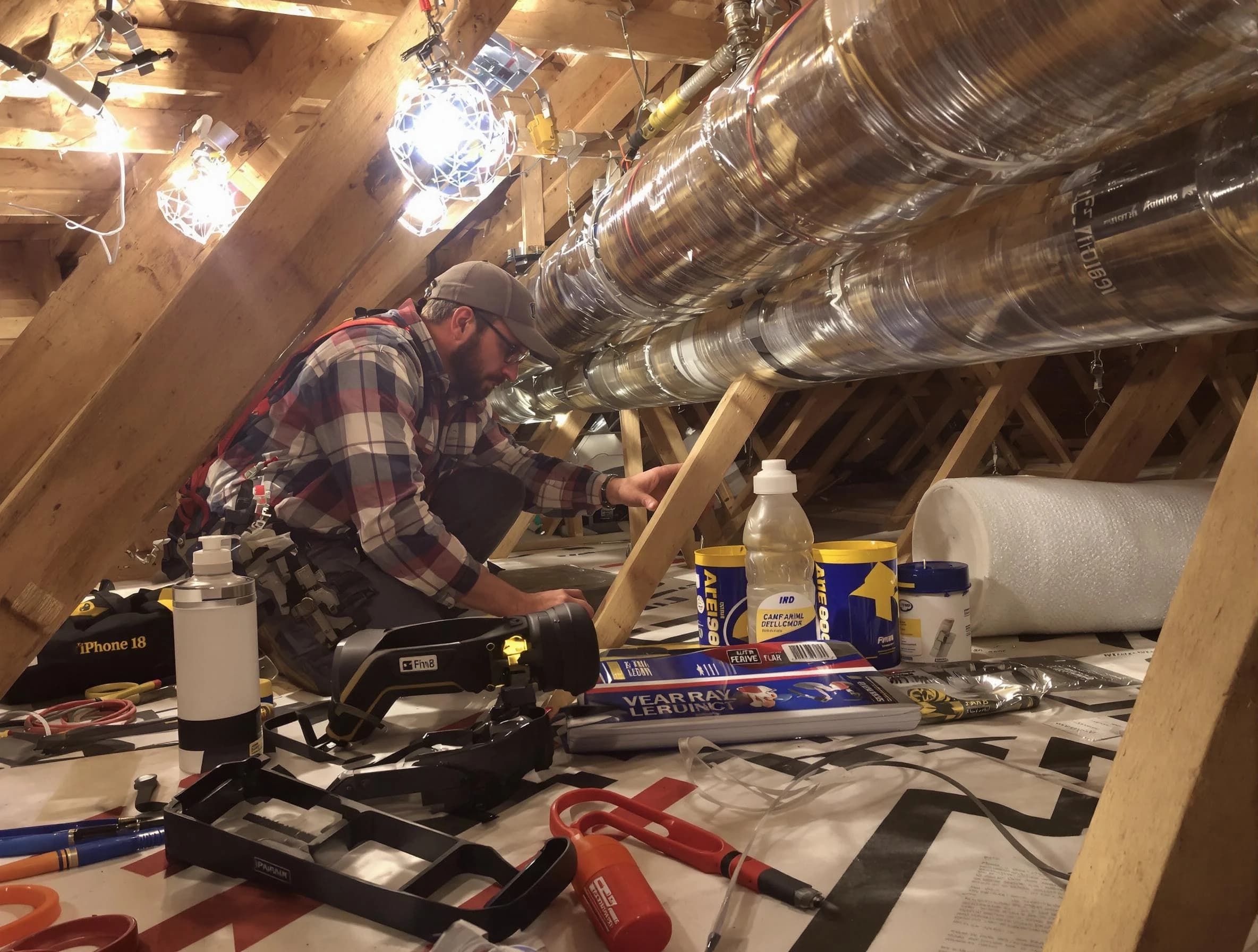 Fountain Hills Air Duct Cleaning expert performing precision duct sealing to improve HVAC efficiency in Fountain Hills