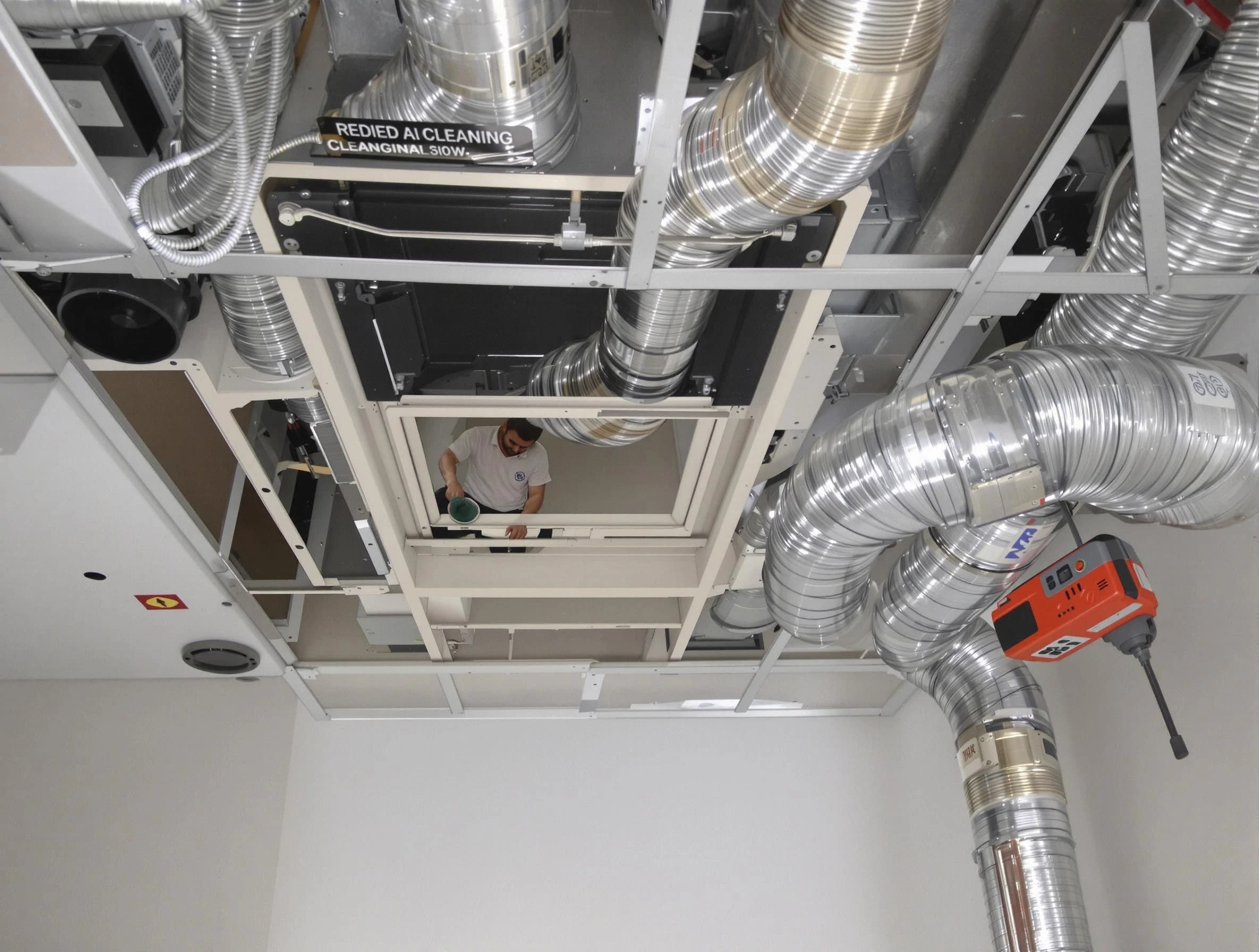 Fountain Hills Air Duct Cleaning technician performing detailed central duct system cleaning in Fountain Hills