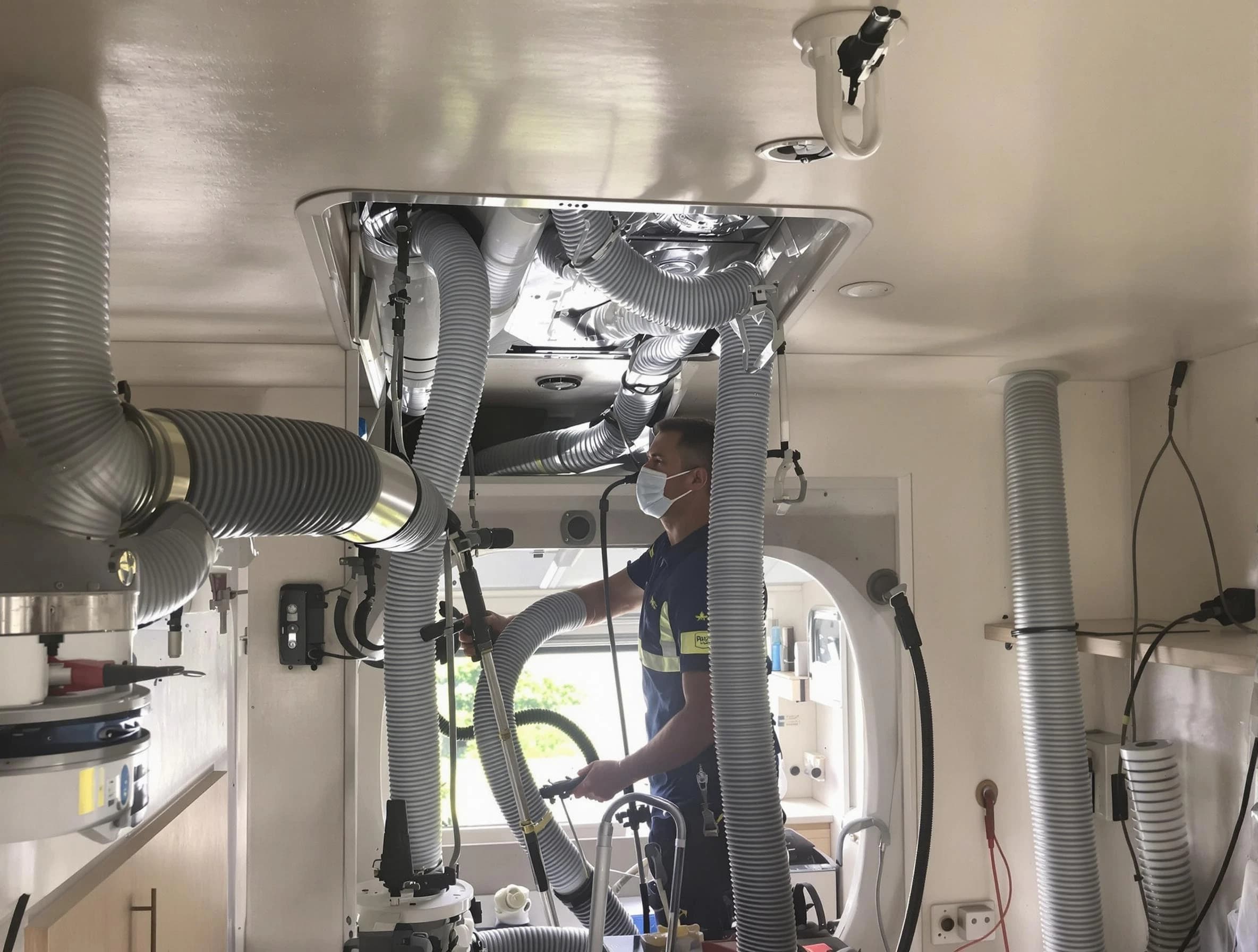 Fountain Hills Air Duct Cleaning specialist performing precise mobile home duct cleaning in Fountain Hills
