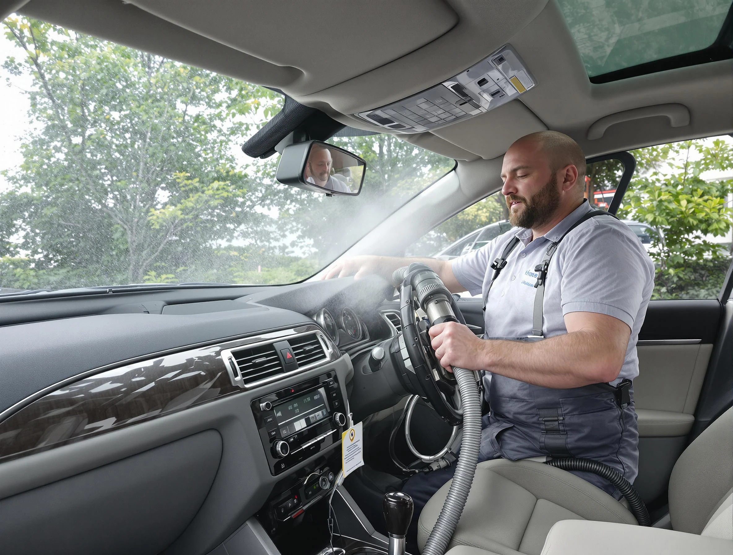 Fountain Hills Air Duct Cleaning specialist performing professional car duct cleaning in Fountain Hills