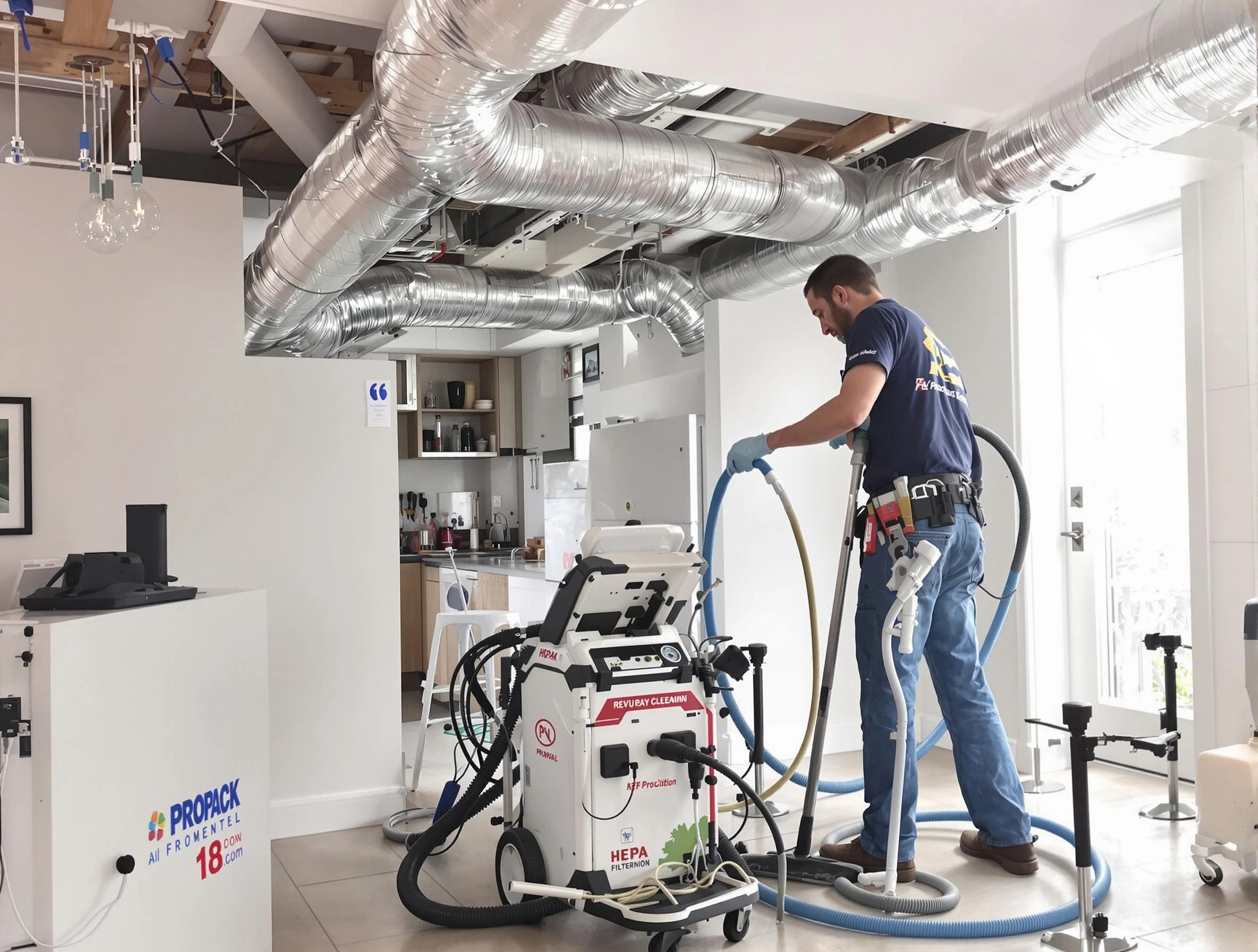 Fountain Hills Air Duct Cleaning technician performing advanced pure duct cleaning with specialized equipment in Fountain Hills